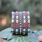 Bracelet fantaisie de luxe couleurs Navajo, bracelet manchette