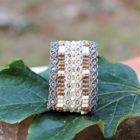 bracelet large beige et taupe MIA Provence