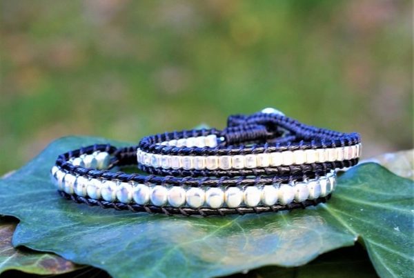 Bracelet mixte en argent bracelet noir Endoume nettoyer des bijoux en argent MIA Provence bracelet en argent