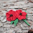 Bijoux coquelicot - Broche à fleur coquelicot - broche fleur MIA Provence