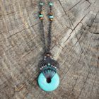 Collier ethnique chic turquoise