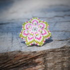 bague mandala vert rose mia provence