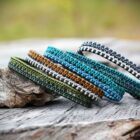 bracelet homme tendance bracelet homme bicolore ou tricolore en fil bracelet homme fait main