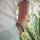 bracelet homme tendance bleu clair bracelet homme sur mesure bracelet homme fait main mia provence bijoux
