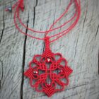 collier boheme chic rouge - MIA Provence