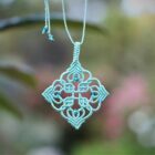 collier bohème chic turquoise - MIA Provence, collier ajustable