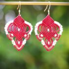 boucles d'oreilles lotus colorées sofia