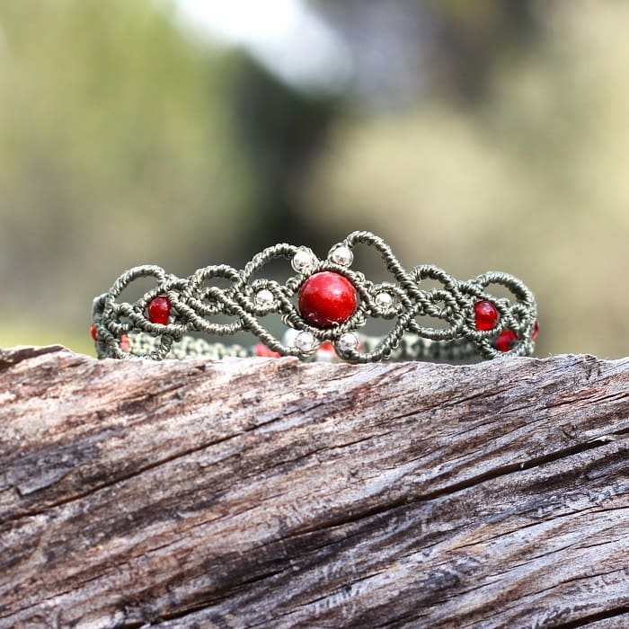 bracelet fleur pour femme luna kaki mia provence