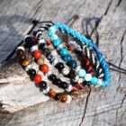 bracelet tresse homme fait main mia provence; bracelet homme en pierres naturelles