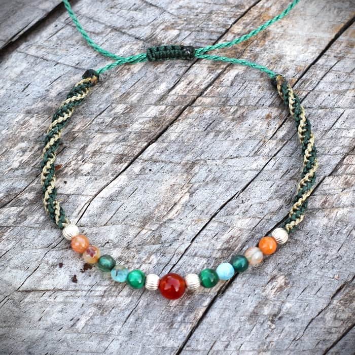 bracelet pierres multicolores femme | christa