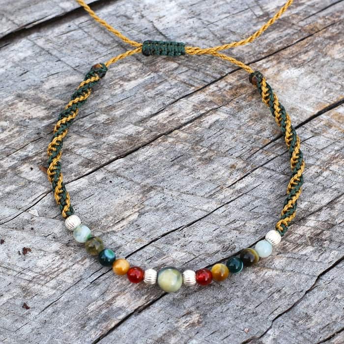 bracelet pierres multicolores femme | christa