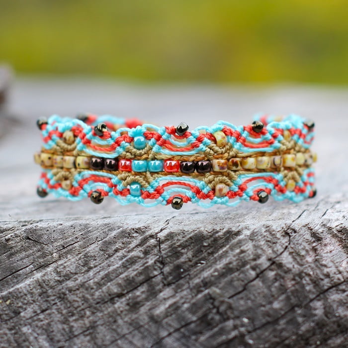 Bracelet hippie chic pour femme aux couleurs navajo - MIA Provence bracelet hippie chic femme couleurs navajo