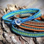 bracelet homme fin rayé lucas