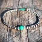 bracelet homme fil tressé et perles bracelet homme tendance bacelet fantaisie homme bracelet homme ajustable